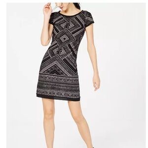 Vince Camuto Glitter Print Shift Dress - 16 - Brand New w/Tags